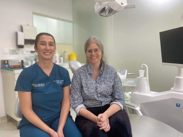 Patient and medical staff